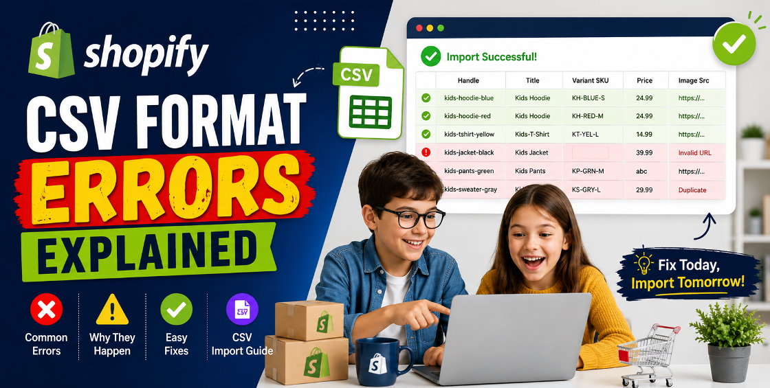 Shopify CSV Format Errors Explained
